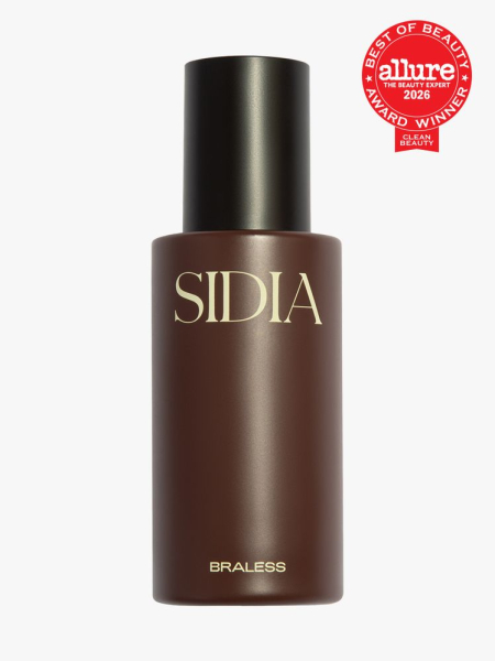 Sidia The Body Mist in Braless in branded component on a light gray background with the 2026 best of beauty clean beauty seal in the top right corner