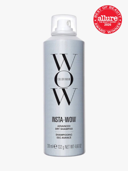 Color Wow Insta-Wow Advanced Dry Shampoo in branded component on a light gray background with the 2026 best of beauty seal in the top right corner