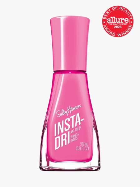 Sally Hansen Insta-Dri Nail Polish in branded component on a light gray background with the 2026 best of beauty seal in the top right corner
