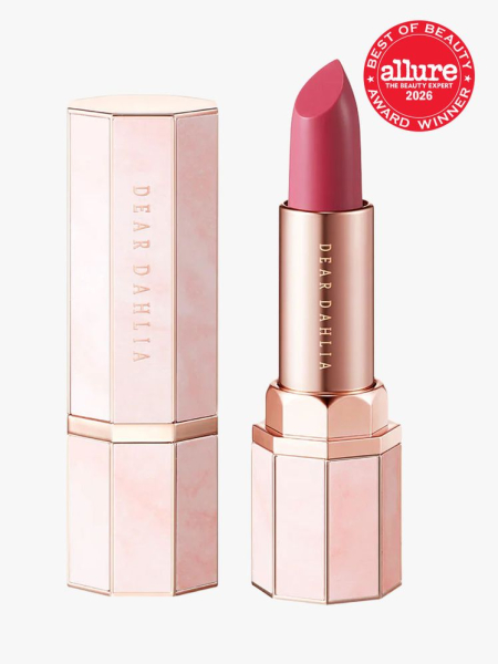 Baby pink Dear Dahlia Lip Paradise Sensual Lip Glow with Allure Best of Beauty stamp in the top right corner on a light gray background