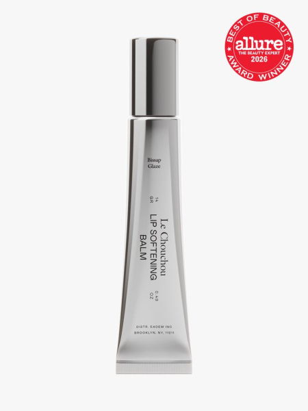 Eadem Le Chouchou Lip Softening Balm in silver packaging with Allure Best of Beauty stamp in the top right corner on a light gray background