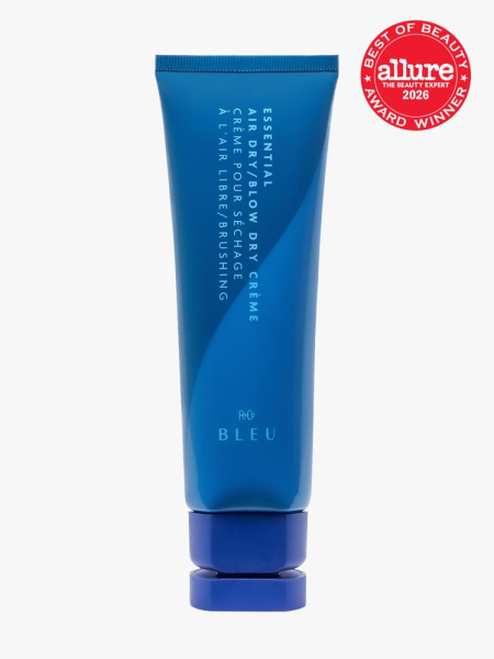 R+Co Bleu Essential Air DryBlow Dry Crème in branded tube component on a light gray background with the 2026 best of beauty seal in the top right corner