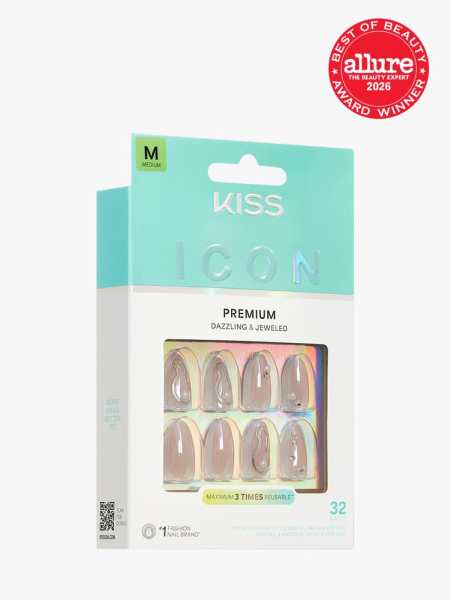 Kiss Nail Relaunch in branded component on a light gray background with the 2026 best of beauty seal in the top right corner